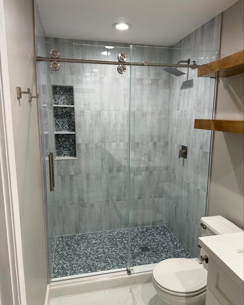 Tub-to-shower conversion